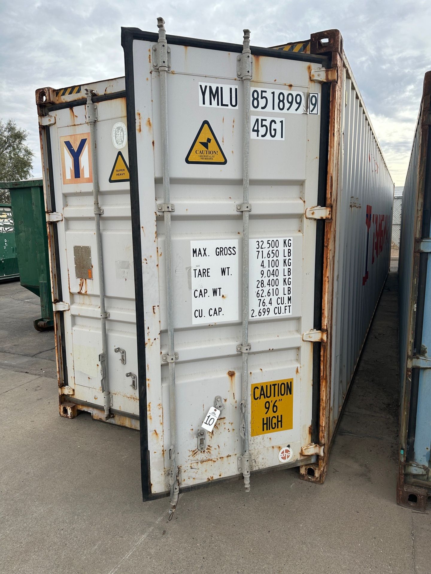 Shipping Container (Approx. 40' x 8' x 9'6" O.H.) | Rig Fee $1750 or Contact Rigger prior to Auction - Image 2 of 6