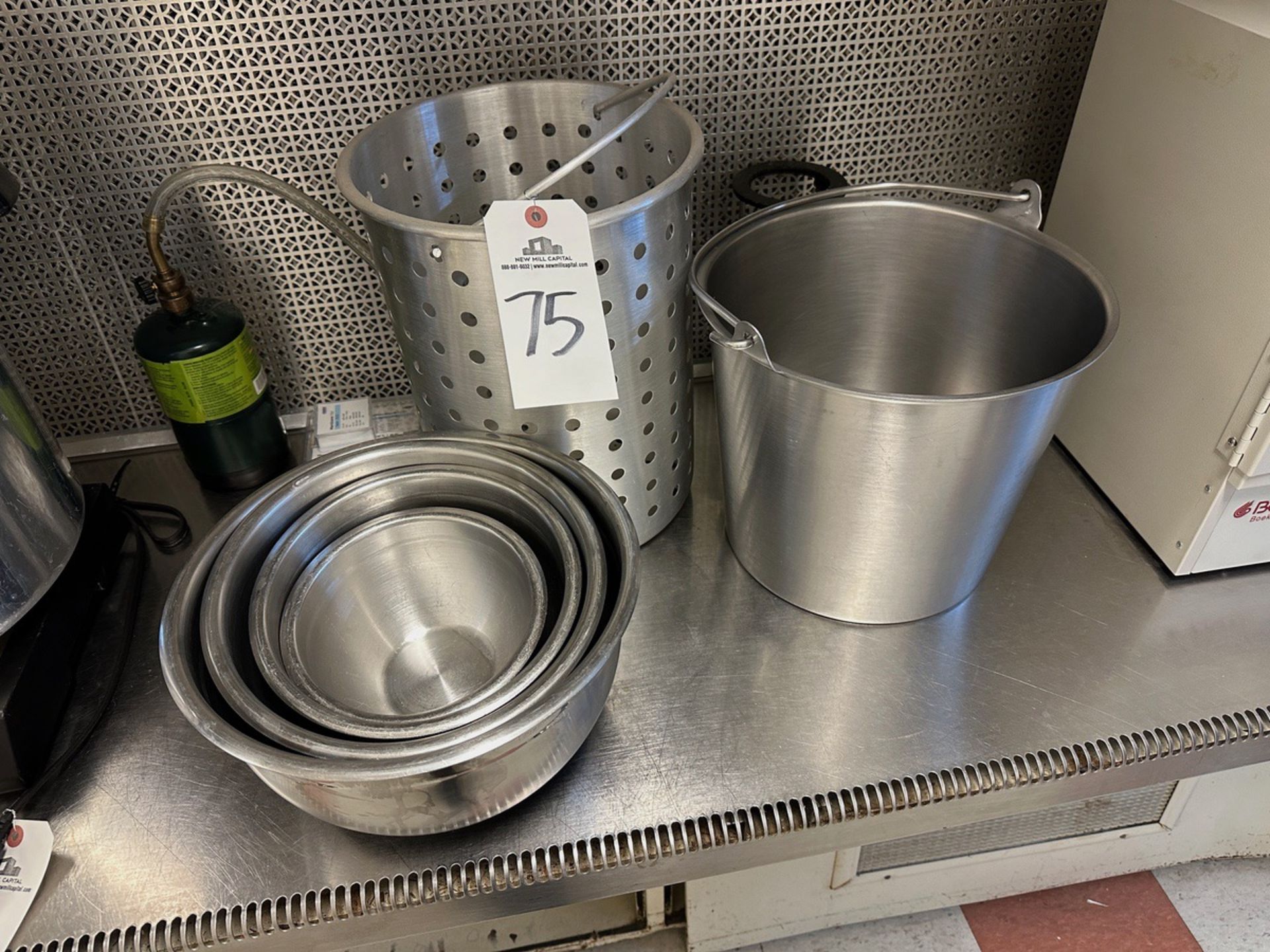 Lot of Stainless Steel Bowls and Buckets | Rig Fee $20