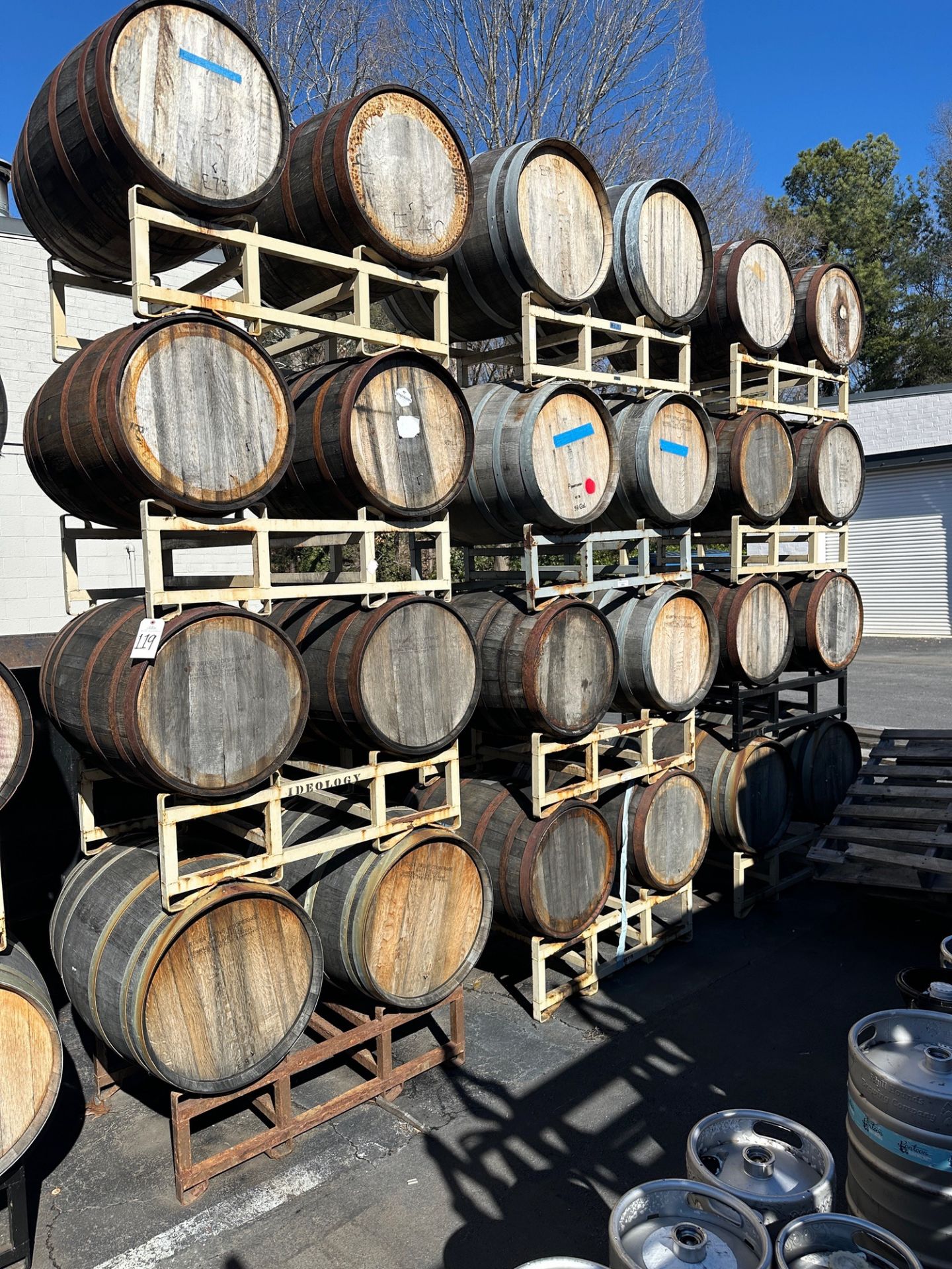Lot of (12) Barrel Racks | Rig Fee $50