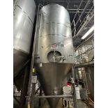 120 BBL Stainless Steel Fermentation Tank (F7) - Cone Bottom, Glycol Jacketed, Mand | Rig Fee $2500