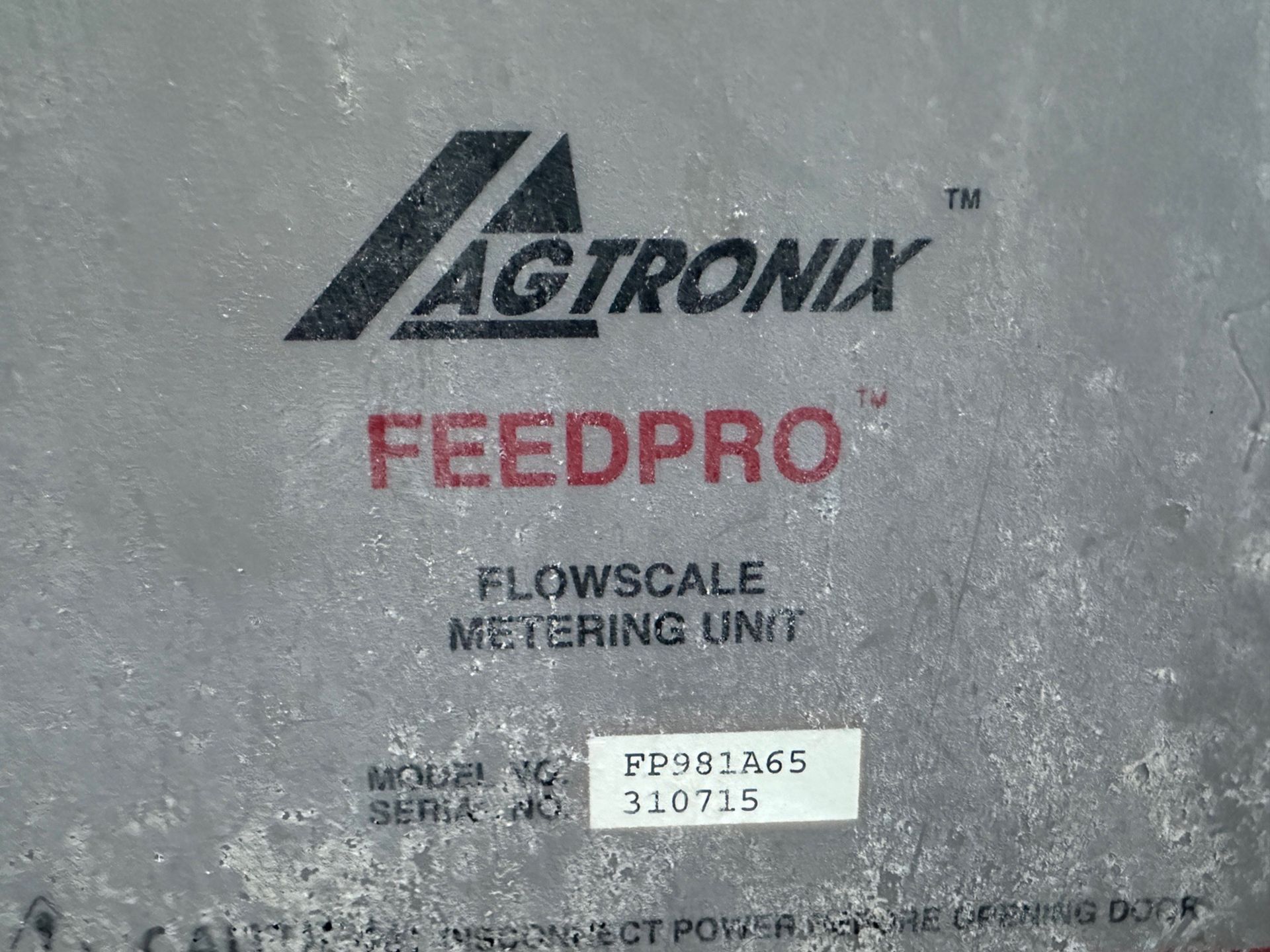 Agtronix Feedpro with Flowscale Metering Unit (2 Row) - Model FP981A65 - S/N 310715 | Rig Fee $500 - Image 2 of 3