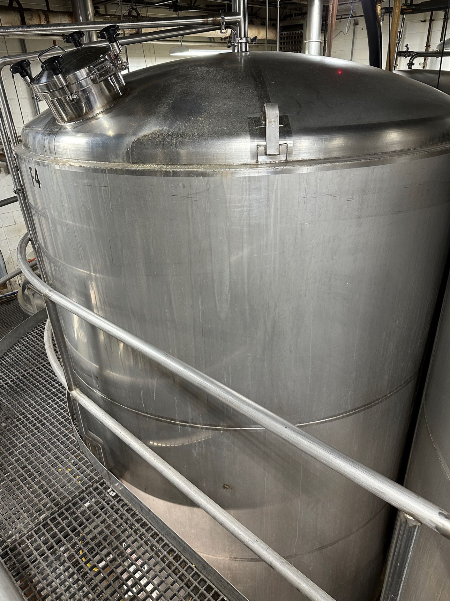 120 BBL Stainless Steel Fermentation Tank (F4) - Cone Bottom, Glycol Jacketed, Mand | Rig Fee $2500 - Image 5 of 5