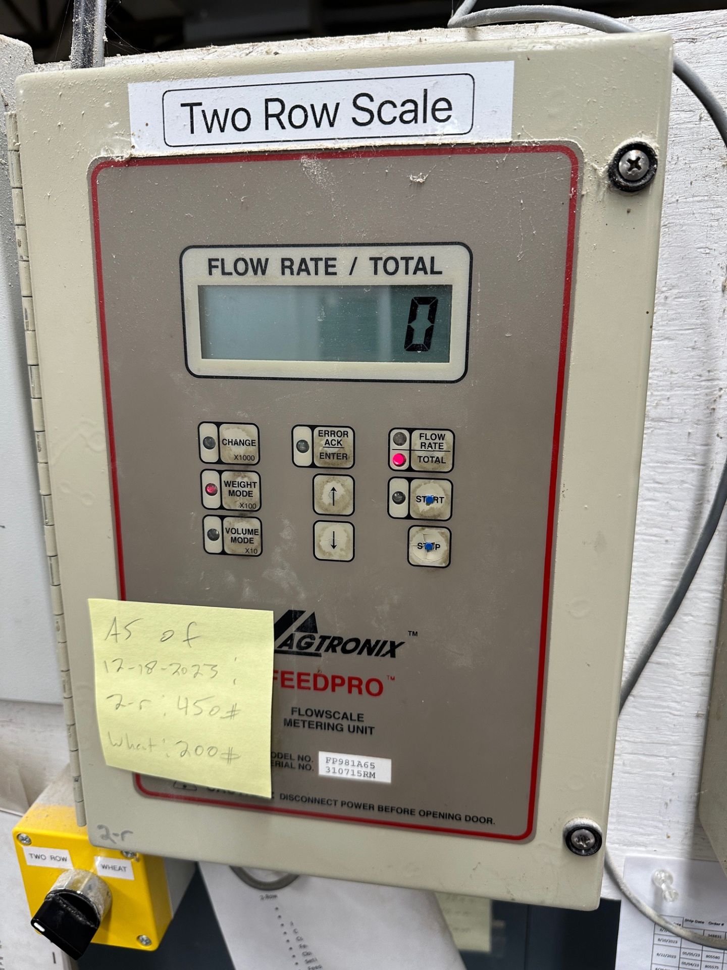 Agtronix Feedpro with Flowscale Metering Unit (2 Row) - Model FP981A65 - S/N 310715 | Rig Fee $500 - Image 3 of 3