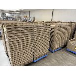 LOT (160) Plastic Bread Trays, Brown, 22" x 26" | Rig Fee $150