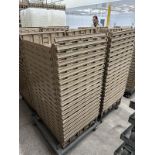 LOT (160) Plastic Bread Trays, Brown, 22" x 26" | Rig Fee $150