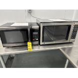 LOT (1) GE Microwave and (1) Toshiba Microwave | Rig Fee $35
