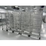 LOT (10) Port. Tray Carts, 18" W x 25" D, Aluminum | Rig Fee $100