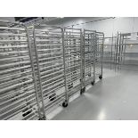 LOT (10) Port. Tray Carts, 18" W x 25" D, Aluminum | Rig Fee $100