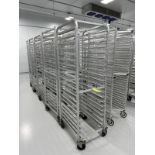LOT (5) Port. Tray Carts, 18" W x 25" D, Aluminum | Rig Fee $50