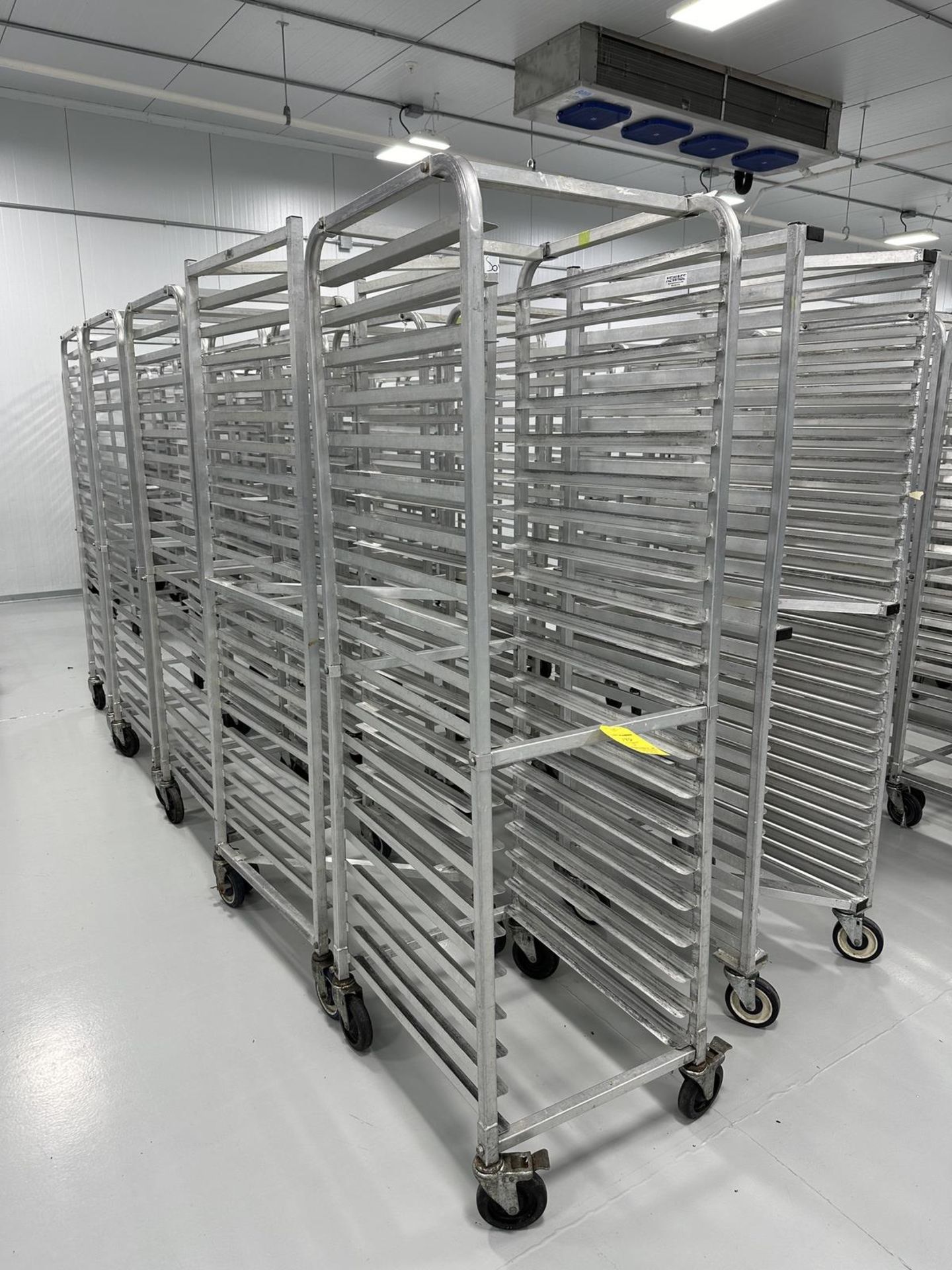 LOT (5) Port. Tray Carts, 18" W x 25" D, Aluminum | Rig Fee $50