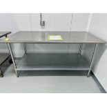 (1) 3' x 6' Port. Stainless Steel Table | Rig Fee $25