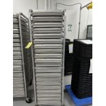 LOT (200) Aluminum Trays w/ (2) Port. Carts | Rig Fee $100