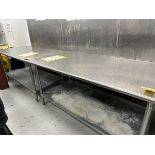 LOT (2) 3' x 6' Stainless Steel Tables | Rig Fee $100
