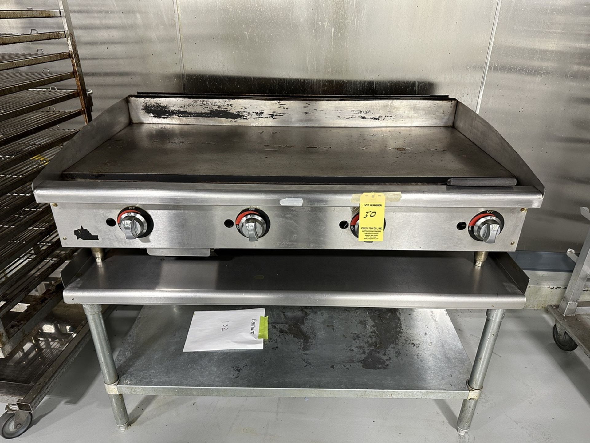 Starmax 4' x 28" Gas Griddle with SS Table | Rig Fee $100