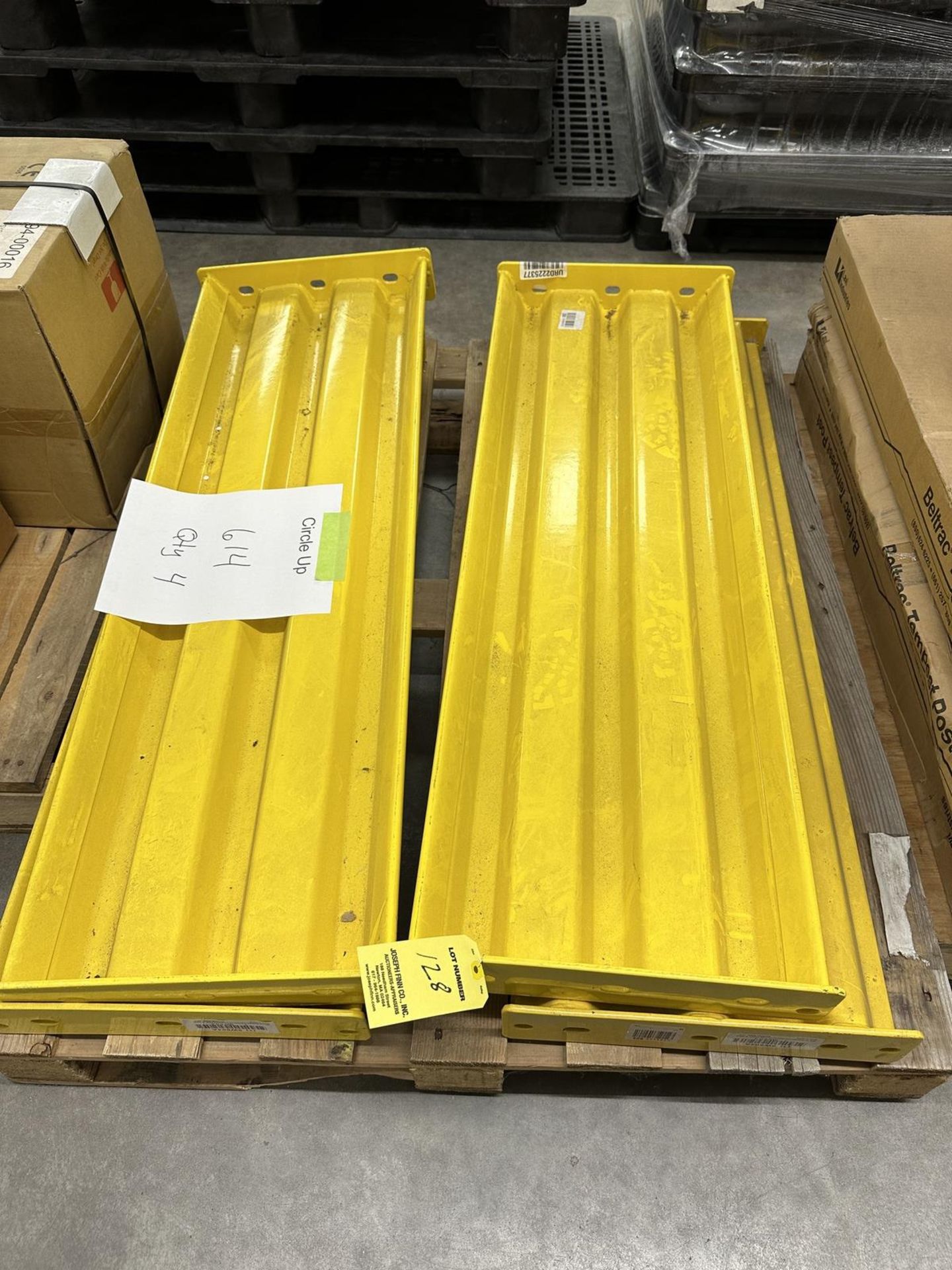 LOT (4) Yellow Safety Rails, 44" Each | Rig Fee $50