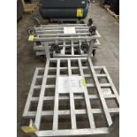 LOT (5) Port. Aluminum Carts and (2) Aluminum Straps | Rig Fee $50