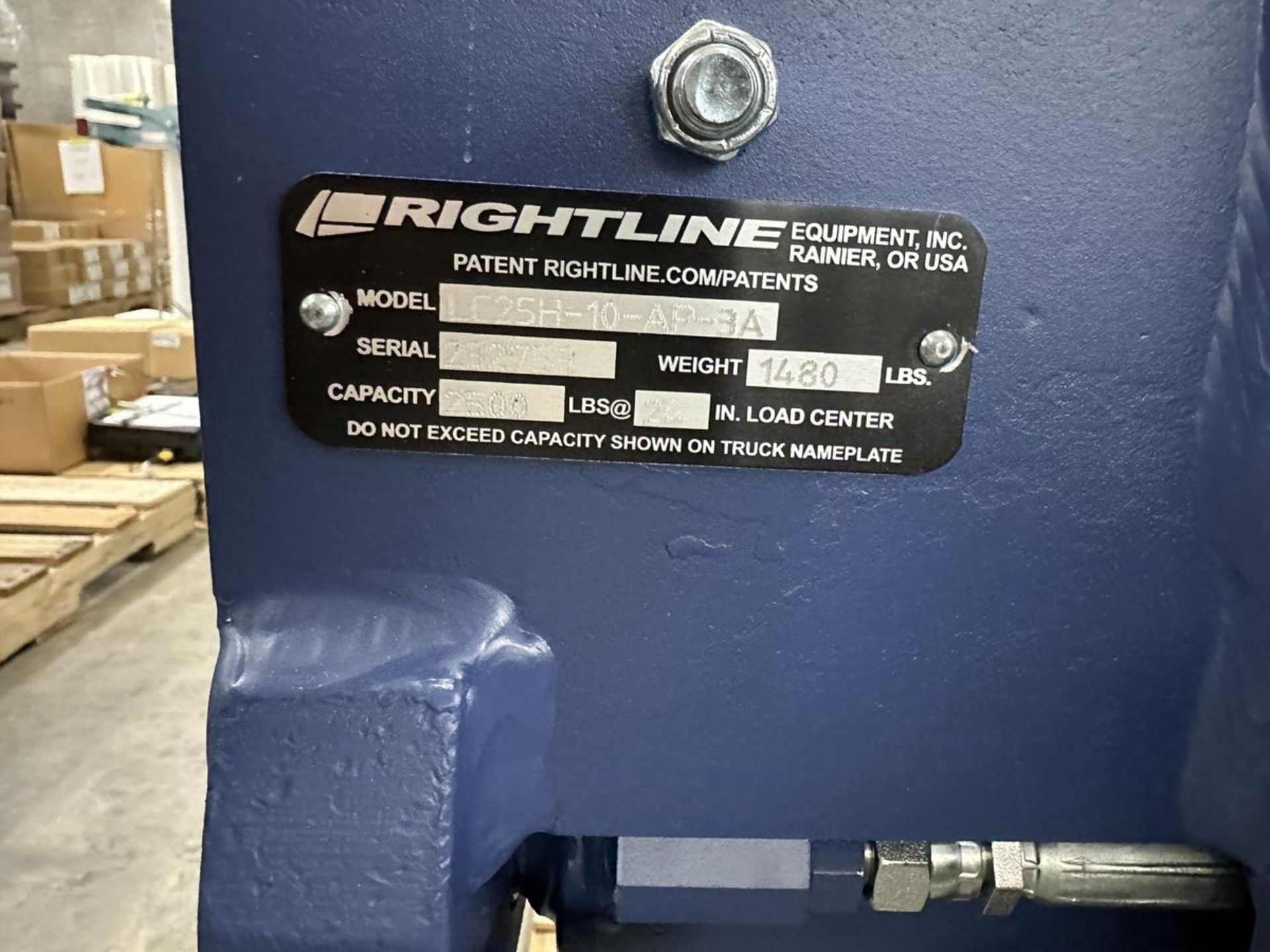 Rightline Box Clamp Mod. LC5H-10-Ap-3A, 2,500 K. Cap. | Rig Fee $200 - Image 2 of 3