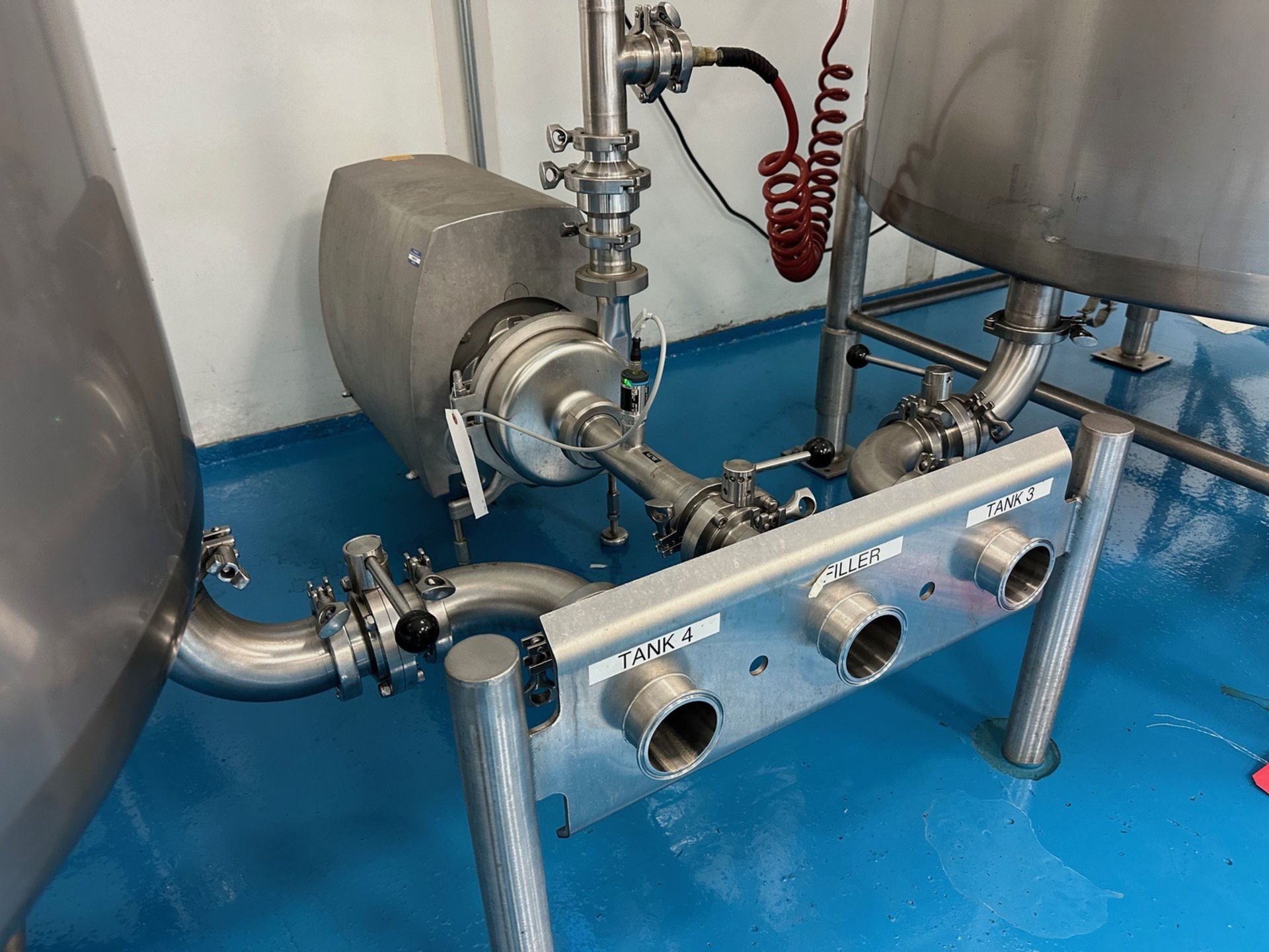 GEA Stainless Steel Centrifugal Pump & Flow Panel Manifold, Stainless | Rig Fee $150 See Desc - Image 2 of 4