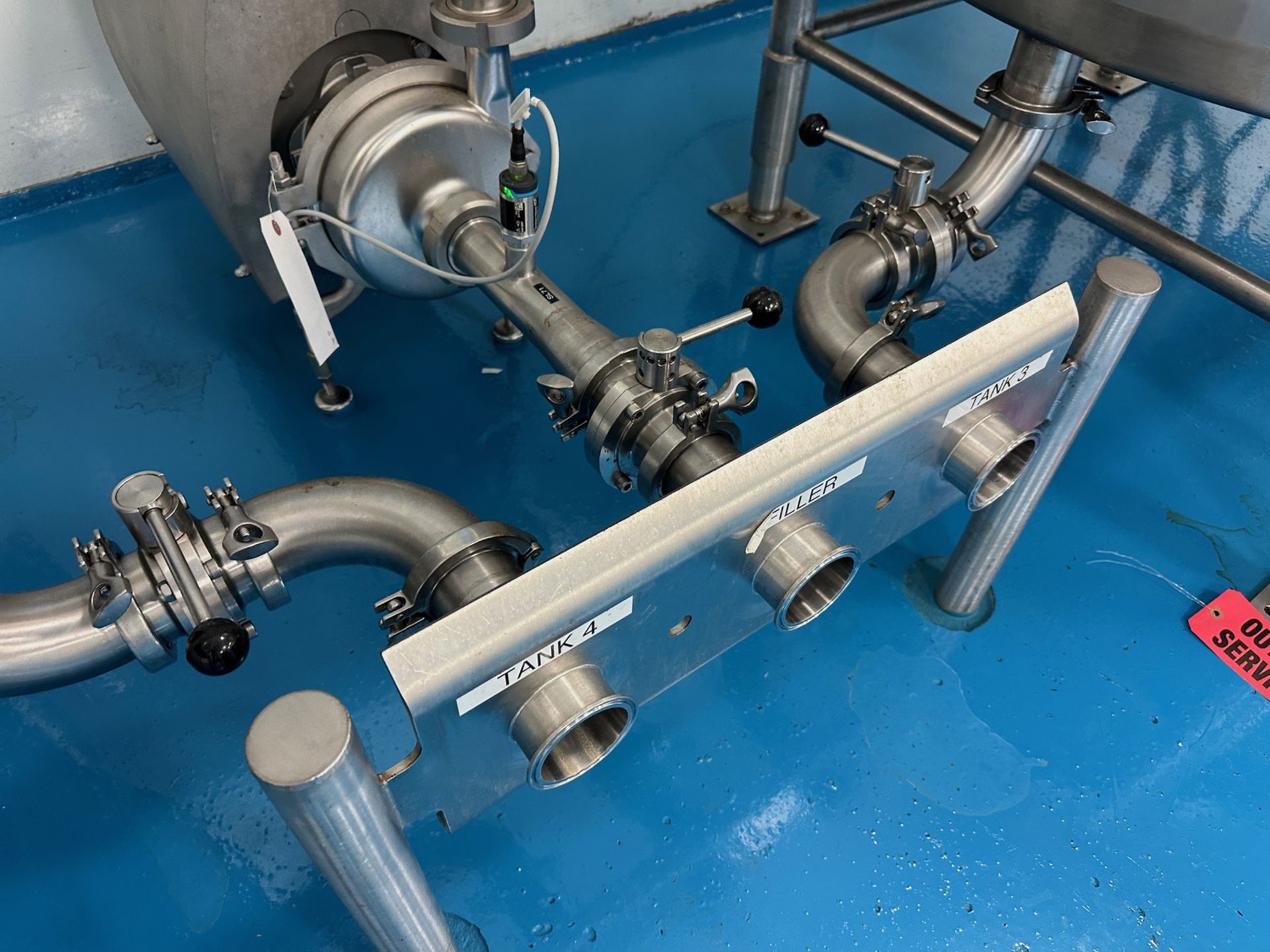 GEA Stainless Steel Centrifugal Pump & Flow Panel Manifold, Stainless | Rig Fee $150 See Desc - Image 3 of 4