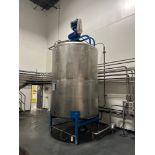 (1 of 4) Walker 1600 Gallon Stainless Steel Mix Tank w/ Top Mounted A | Rig Fee $2200