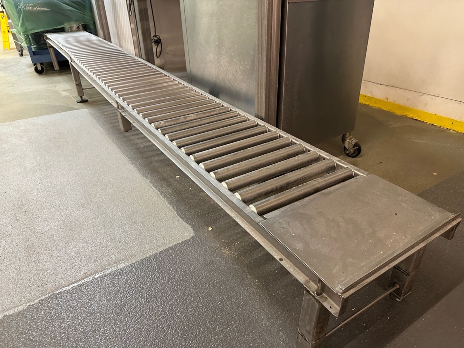 Stainless Steel Roller Conveyor (Approx. 16" x 15') | Rig Fee $650