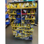 Lot of Parts Bins Dual-Sided Shelving Unit and Contents (Approx. 27" x 3 | Rig Fee $750