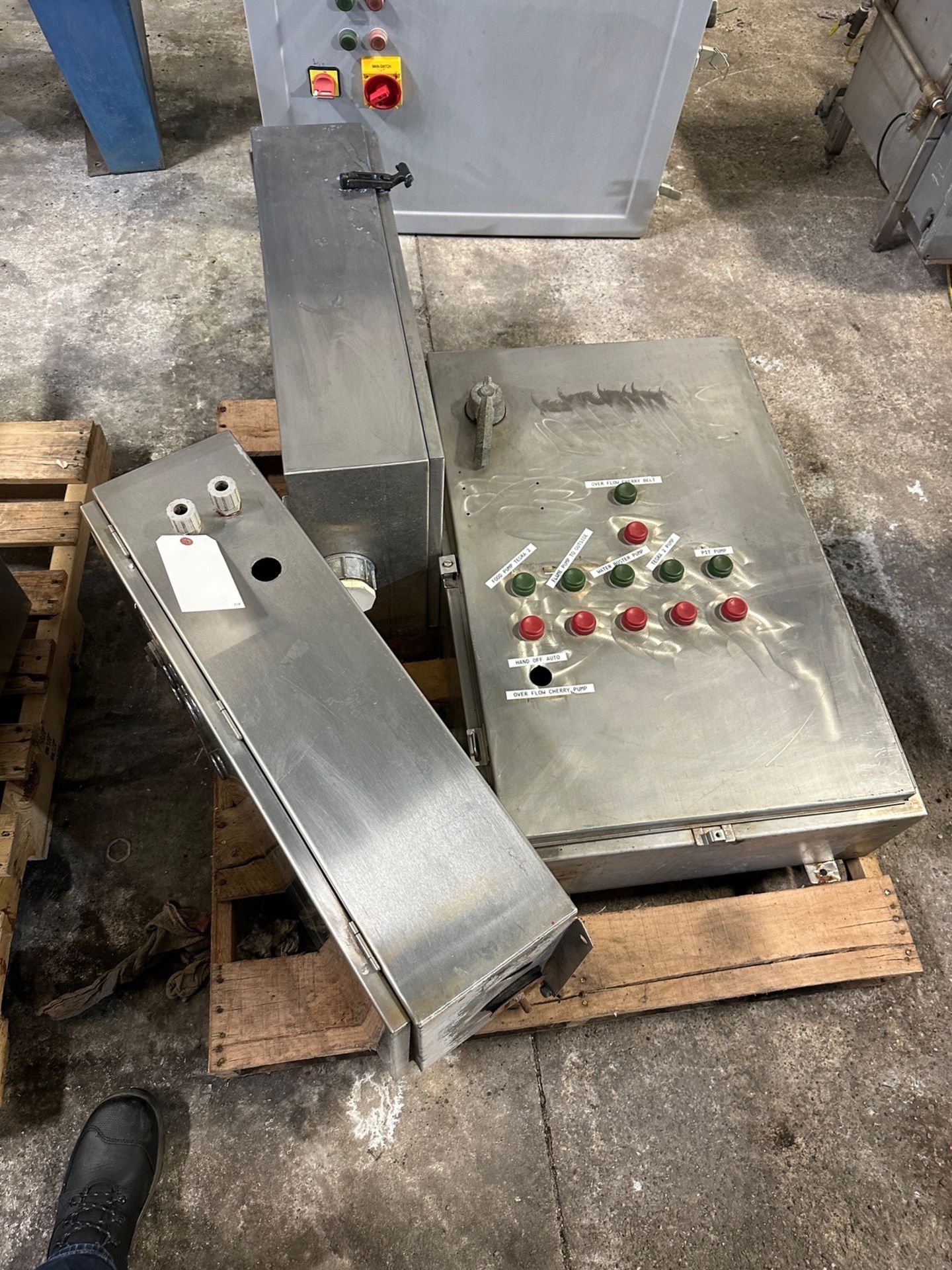 Lot of (3) Stainless Steel Control Cabinets | Rig Fee $50