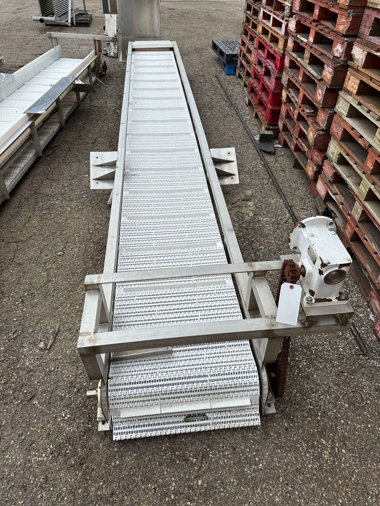 Paddle Conveyor over Stainless Steel Frame (Approx. 23.5" x 18') | Rig Fee $150
