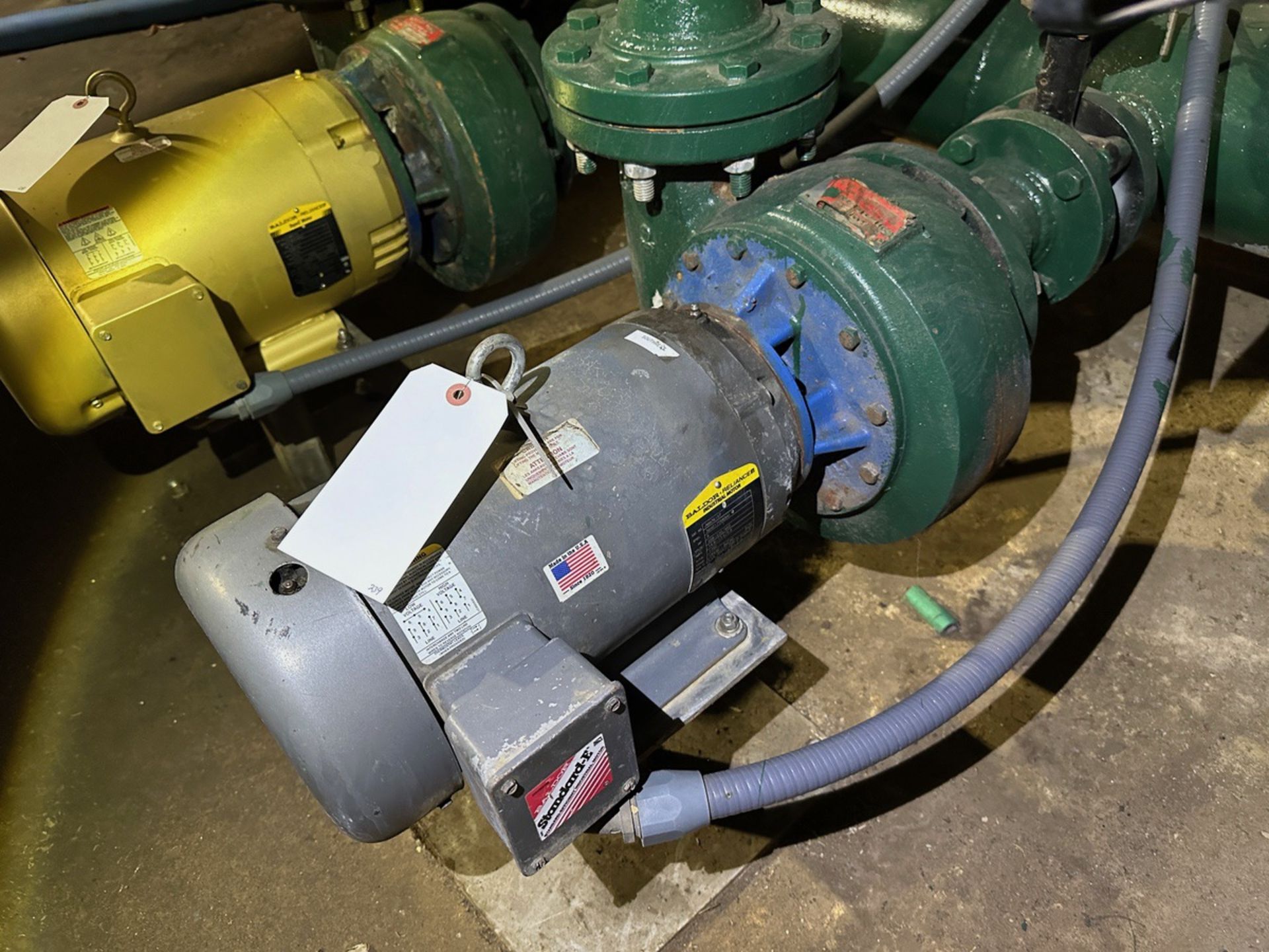 Baldor Reliance 5 HP Industrial Motor with Krum Centrifugal Pump | Rig Fee $75