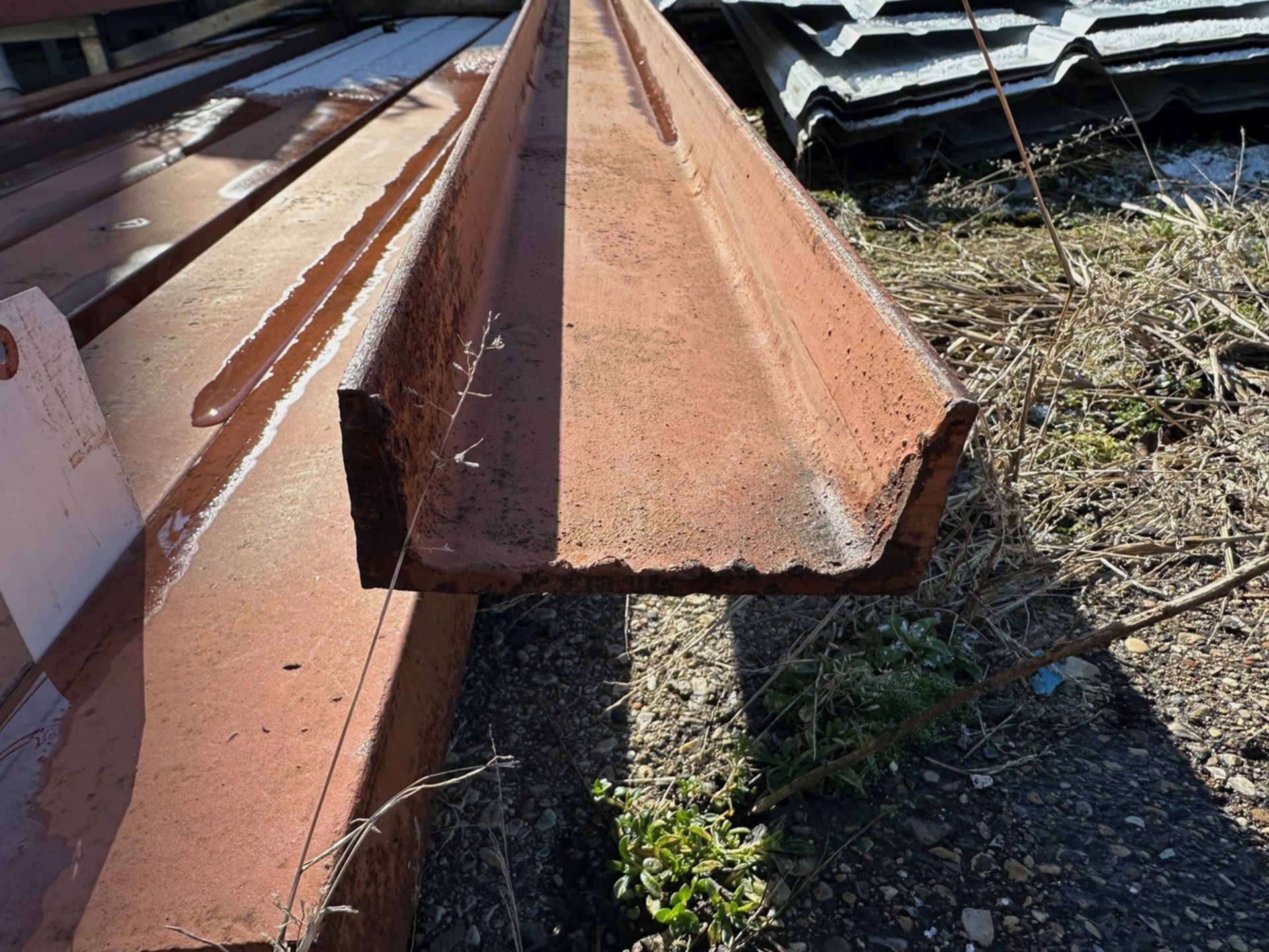 Lot of Channel Iron (Approx. 4" Base with 1 5/8" Sides and 12' Length) | Rig Fee $50 - Image 2 of 2