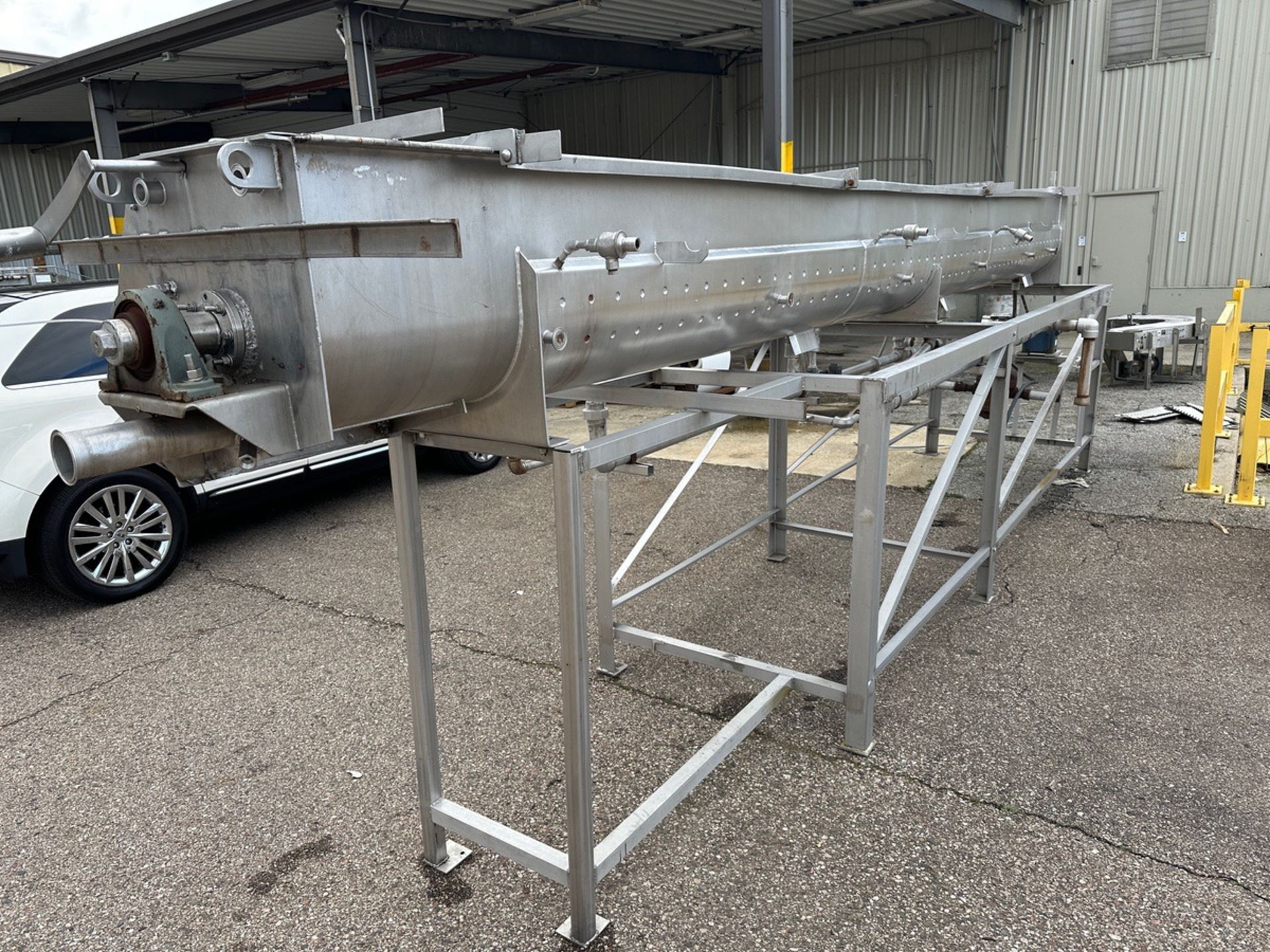 Rietz Stainless Steel Screw Auger Conveyor with Jacketed Trough - Model | Rig Fee $450 - Image 2 of 8