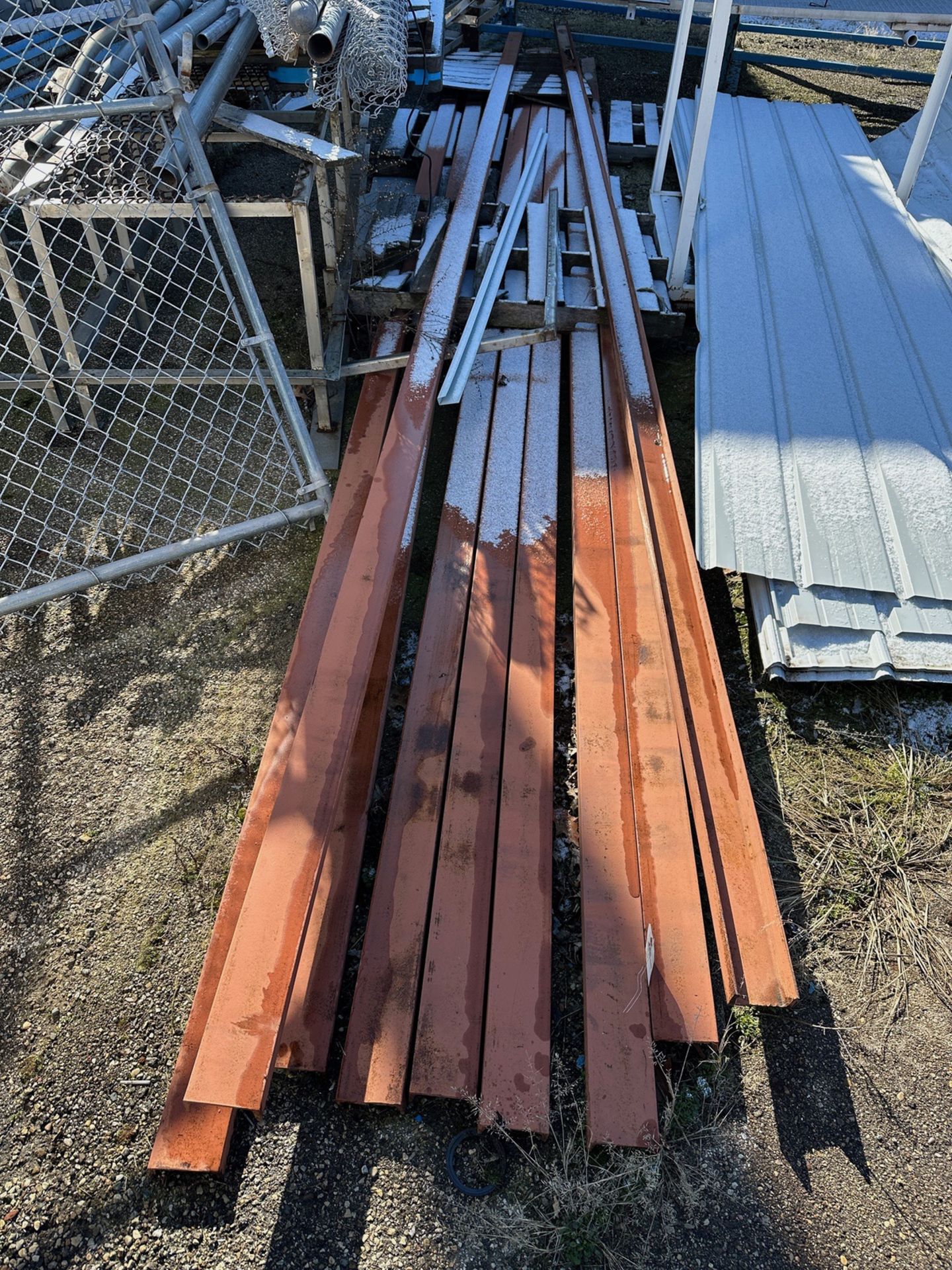 Lot of Channel Iron (Approx. 4" Base with 1 5/8" Sides and 12' Length) | Rig Fee $50