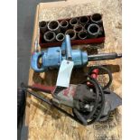 Lot of Milwuakee Grinder and Chicago Pneumatic Air Wrench | Rig Fee $10