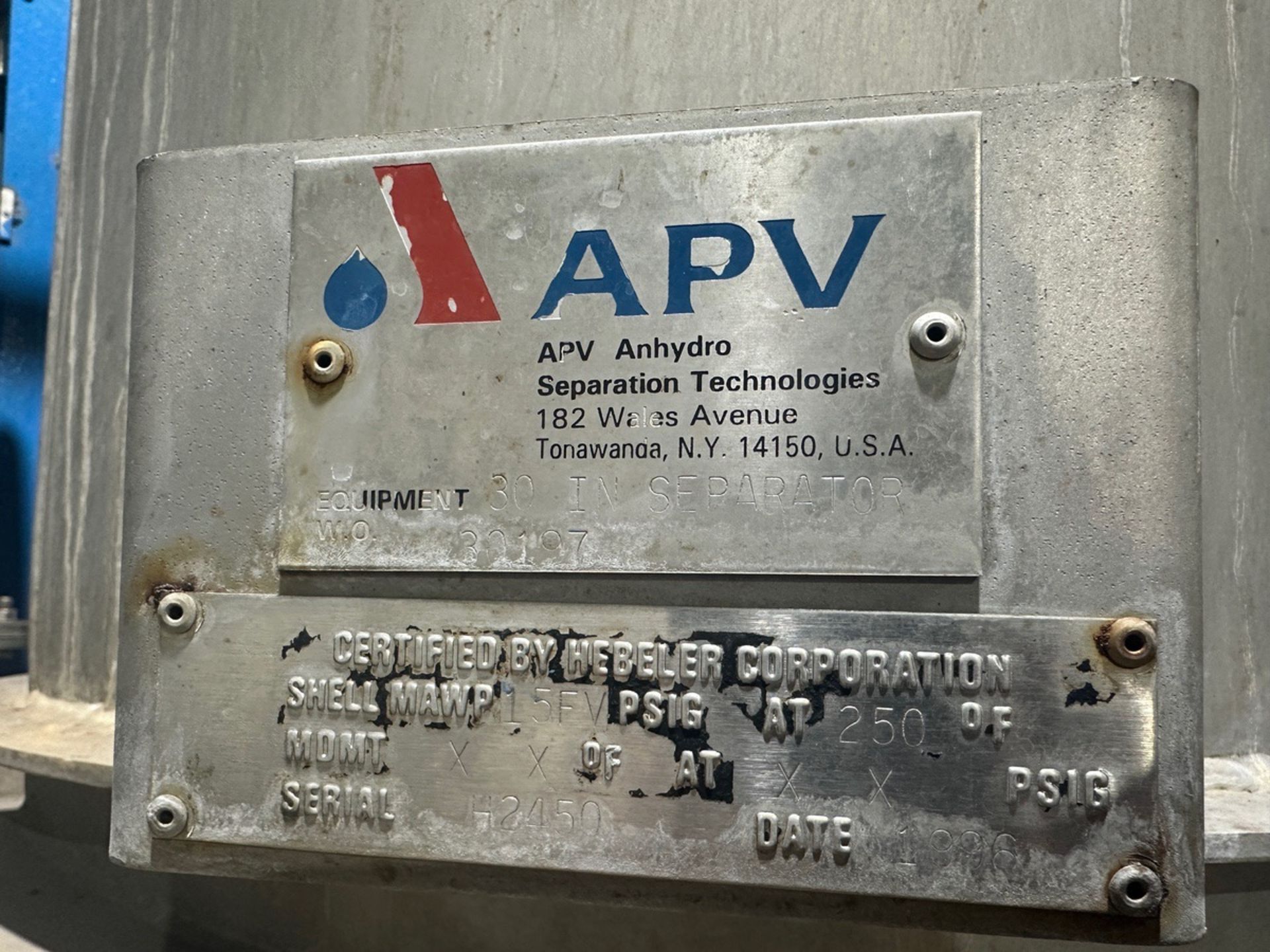 APV 3-Effect Evaporator System, w/ (2) 30in Separators, (1) 48in Separat | Rig Fee $7500 - Image 9 of 39