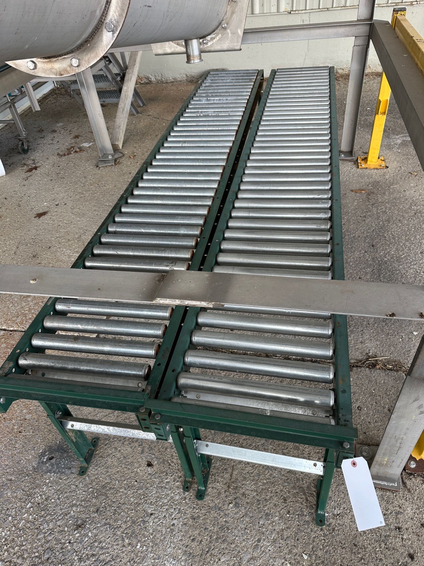 Lot of (2) Ashland Roller Conveyors (Approx. 16" x 10' Each) | Rig Fee $50