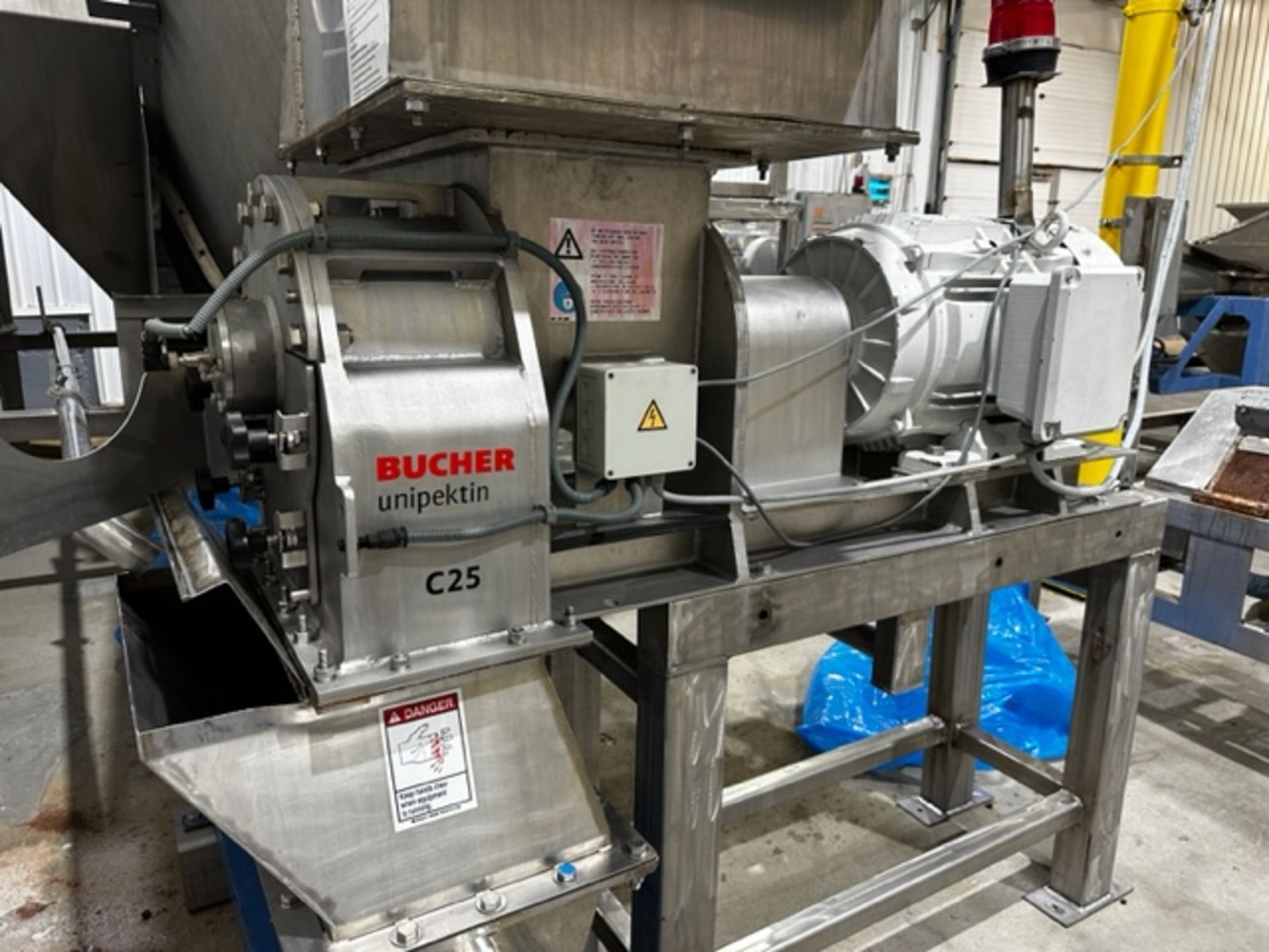 2021 Bucher Model C25 Grinding Mill on Stainless Steel Frame, 18kW (Tagg | Rig Fee $350