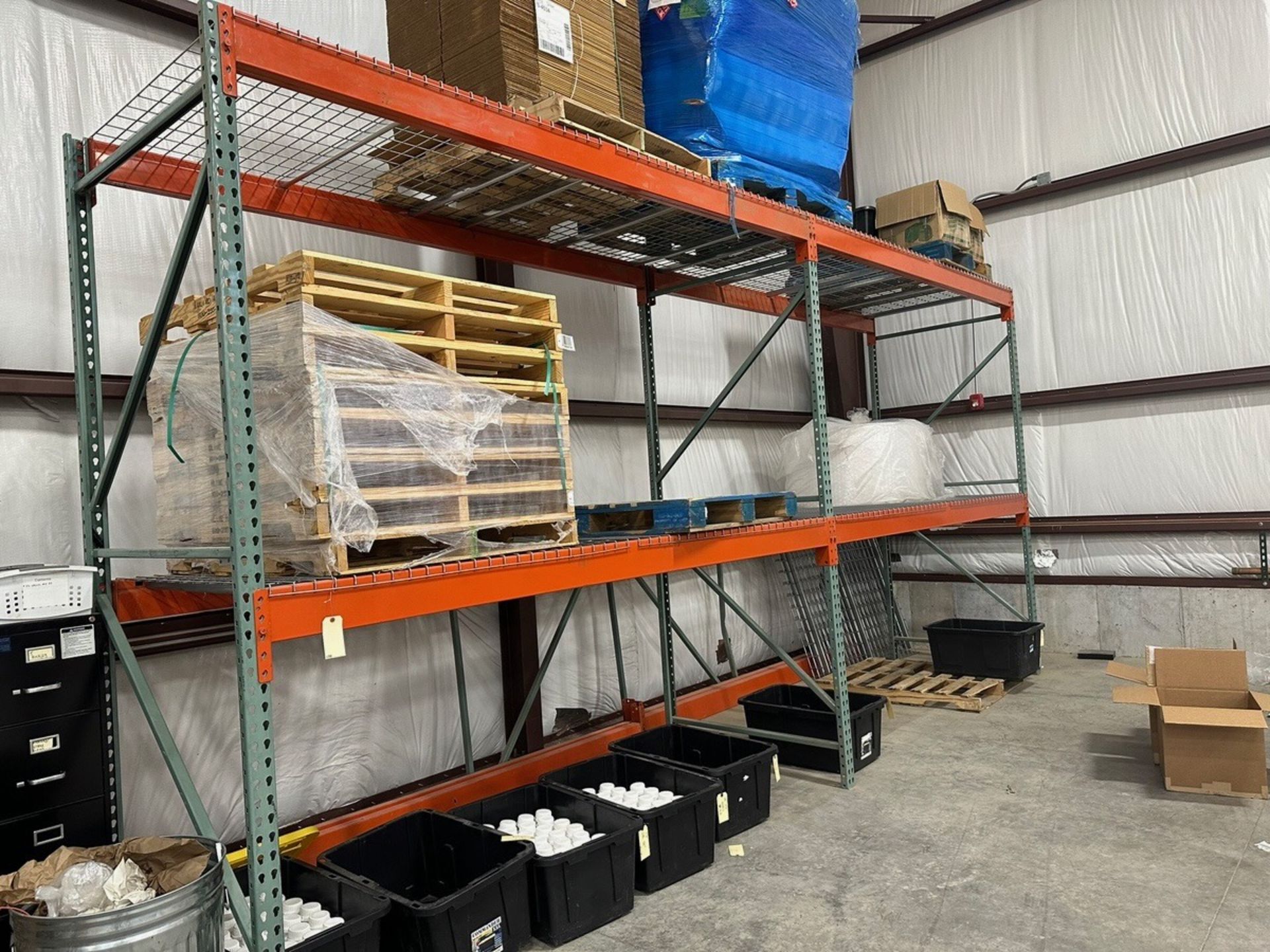 Section Of Pallet Racking, 2 Sections, 3 Uprights 4 cross sections | Rig Fee $250