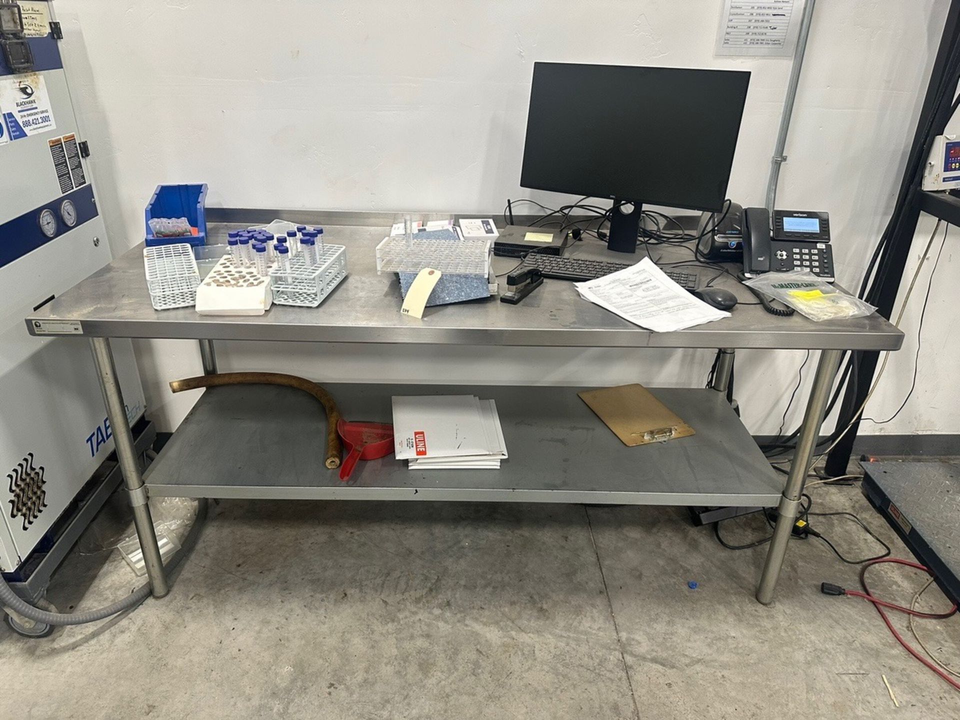 Stainless Steel Table With Work Station Contents | Rig Fee $35