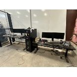 2 Work Stations, With Monitor Dynamo Label Printers, Monitors and File Ca | Rig Fee $200