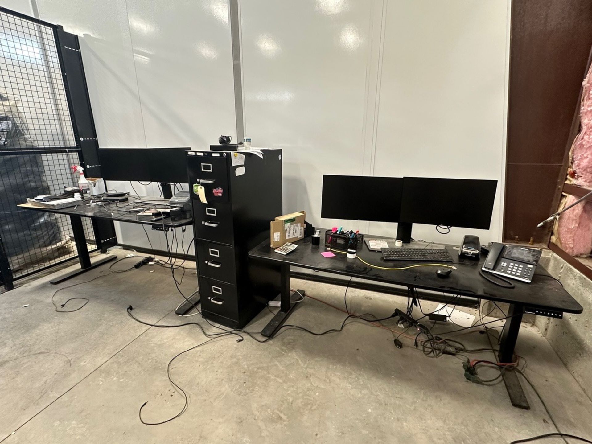 2 Work Stations, With Monitor Dynamo Label Printers, Monitors and File Ca | Rig Fee $200