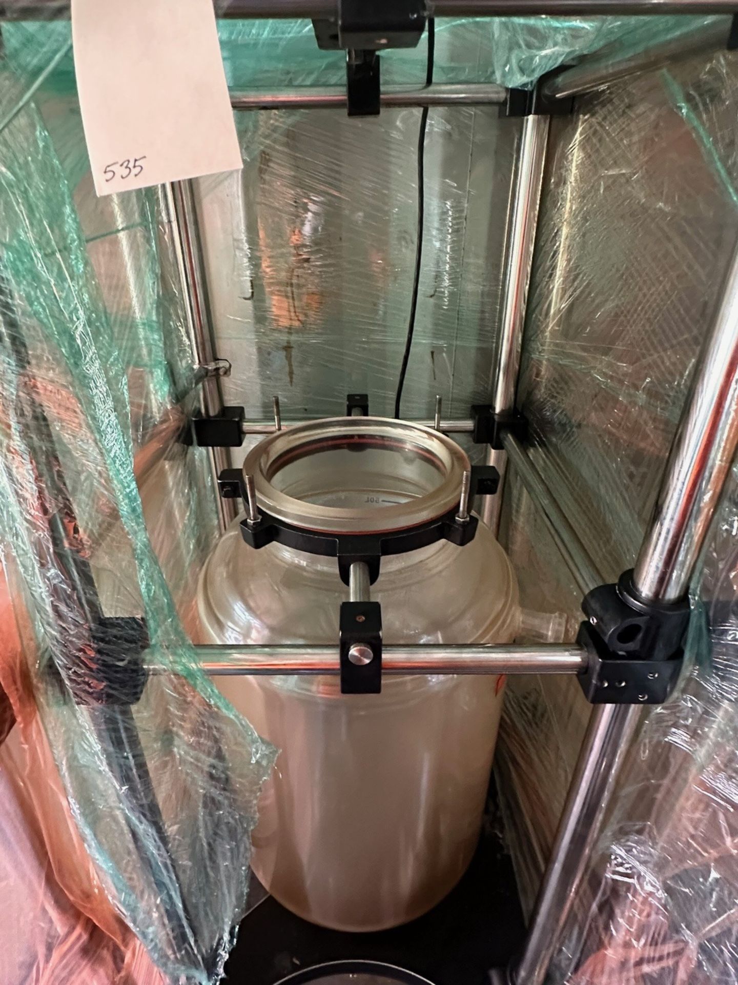 50L Glass Reactor, Jacketed With Agitator | Rig Fee $200 - Image 3 of 4