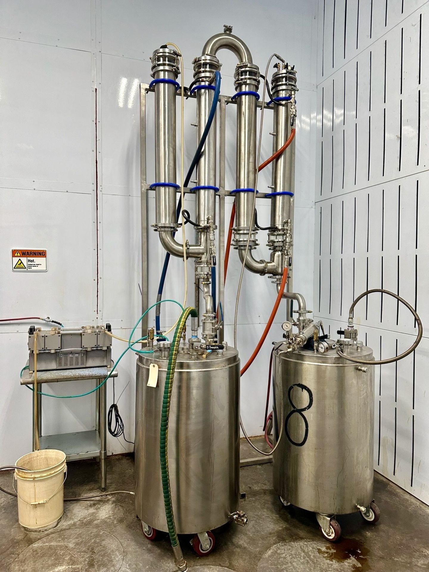 Modified BizzeBee Solvent Recovery System w/ Welch Vacuum Pump, Model 216 | Rig Fee $350