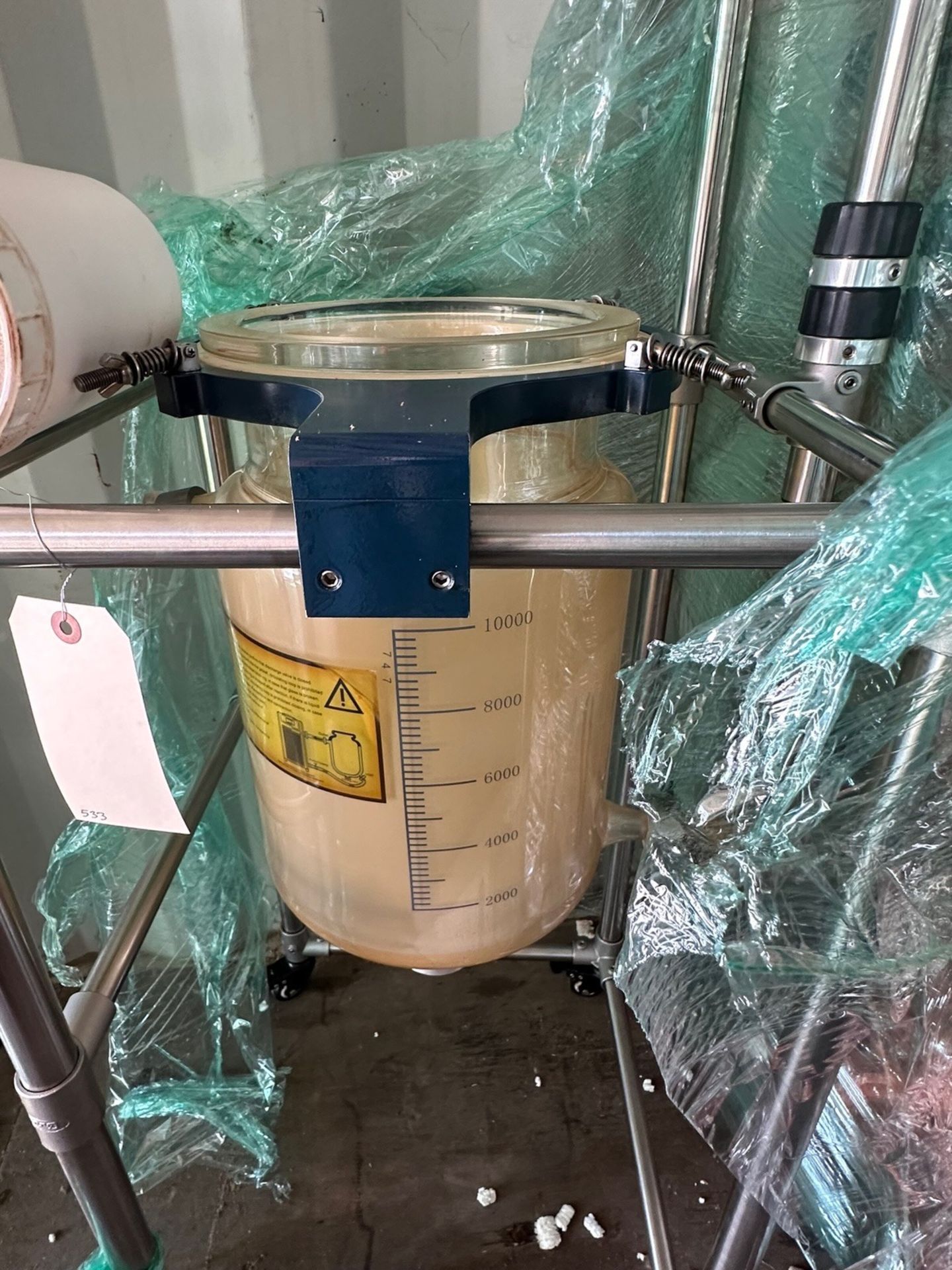 10L Glass Reactor, Jacketed | Rig Fee $200 - Image 3 of 3