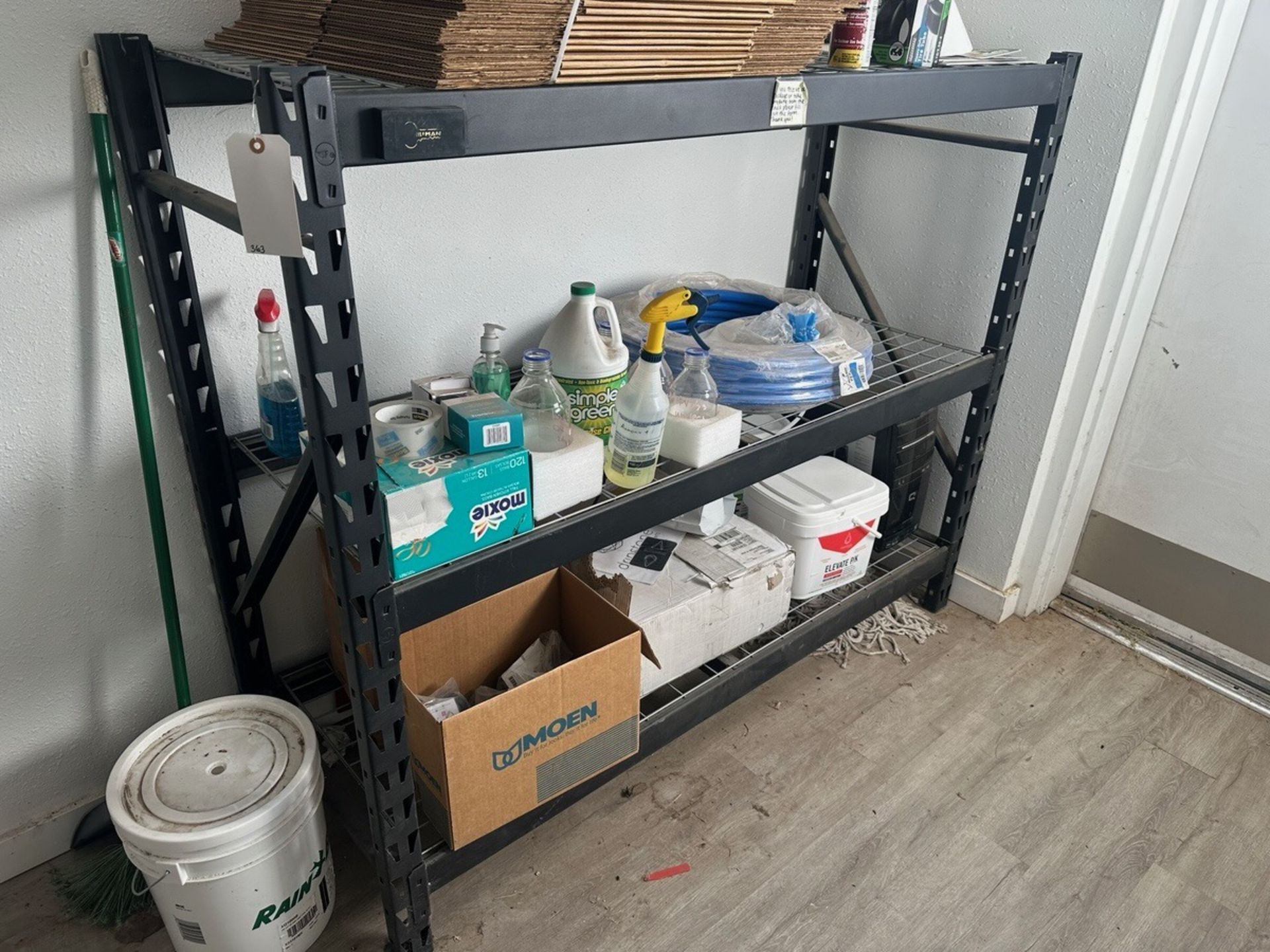 Shelf With Cleaning Contents | Rig Fee $100