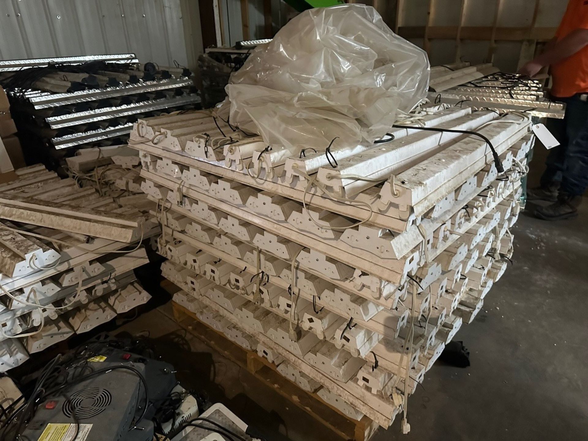 Lithonia Model 1233 Fluorescent Shop Lights, 1 full Pallet, 2 Partial Pallets | Rig Fee $50 - Image 2 of 3