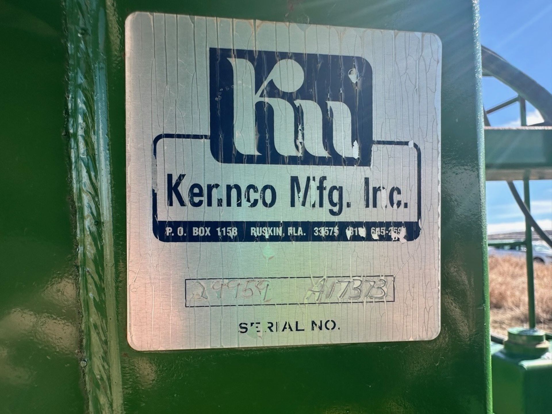 Kenco MFG, Plastic Remover, S/N 29959 A17373 | Rig Fee See Desc - Image 9 of 9