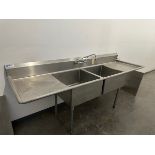 Stainless Steel 2 Basin Wash Sink | Rig Fee $125