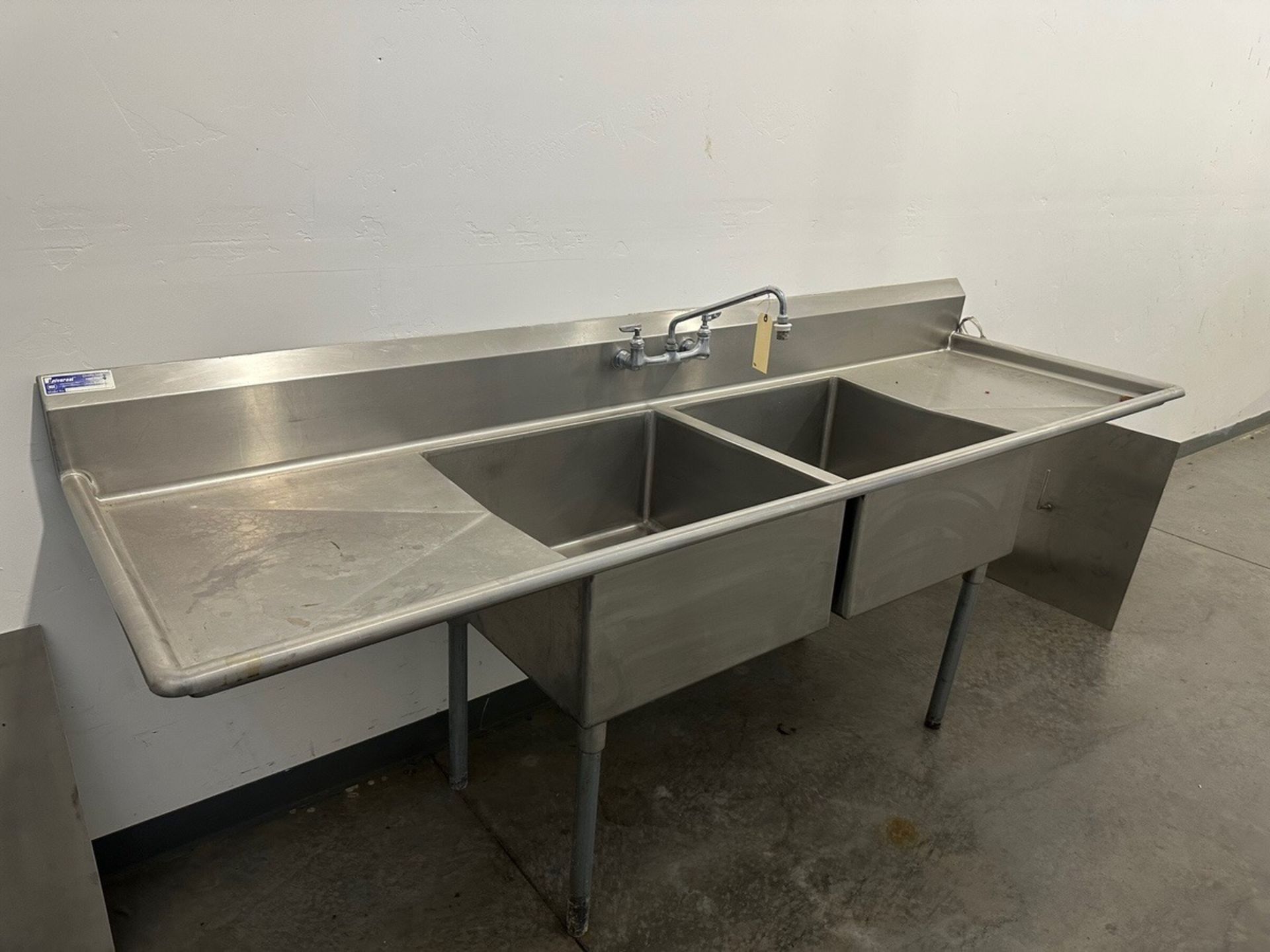 Stainless Steel 2 Basin Wash Sink | Rig Fee $125