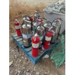 Pallet of Assorted Fire Extinguishers | Rig Fee $35