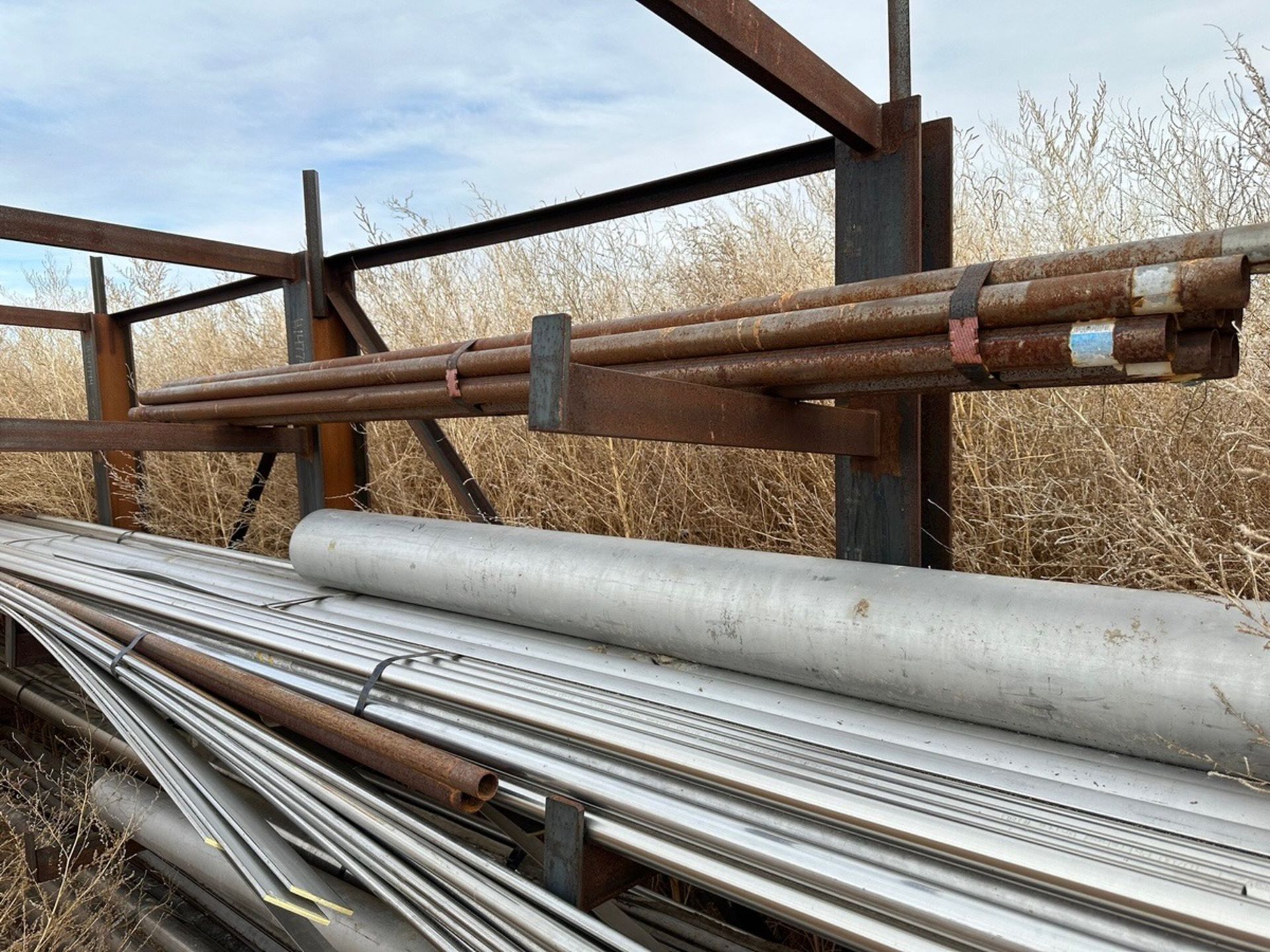 Metal Racks w/ Stainless Steel Stock & Piping, Excludes Lot 678 (See Link) | Rig Fee $1000 - Image 4 of 13